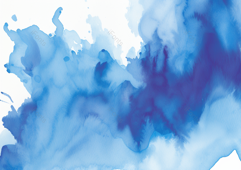 手绘蓝色水彩墨迹背景,插画/手绘图,插画/手绘图库,插画/手绘图下载,插画/手绘